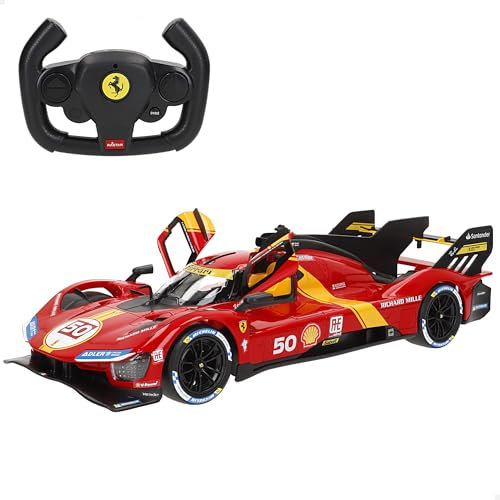 ColorBaby Rastar Ferrari 499P Le Mans RC Car 1:14 with 6 Functions and Controller, Sporty and Detailed Design, Ideal for Ferrari Fans and Collectors, Electric Radio Control (41288)