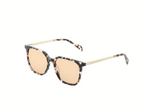 RemedyLens® Jesse FL-41 Brille Schildkröte Acetat mit goldfarbenen Metallarmen, Lichtempfindlichkeit und Migräne-Linderung