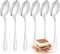 FAMILY Pack 6 Cuchara de Postre Acero Inoxidable Diseño Punto, Elegancia y Funcionalidad para Cada Ocasión, Cubiertos de Alta Gama para Hogar y Restaurante, 15x3CM