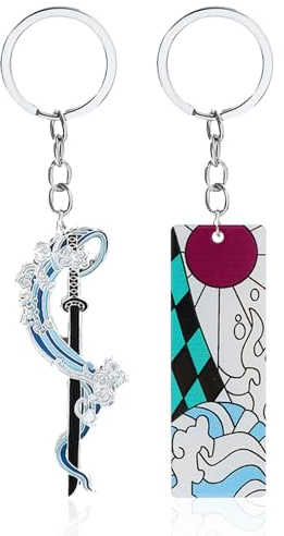 2Pcs Porte-Clés Anime, Pendentifs De Voiture Pour Sac D'École | Décorations Mignonnes Cadeaux pour Fan Ami