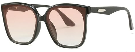 QDLTGBD Sonnenbrille Schwarze, Quadratische Cat-Eye-Sonnenbrille Für Damen, Promi-Stil, Antikes Golddetail, Übergroßer Rahmen-d
