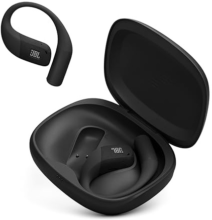 JBL Endurance Zone - True Wireless Open Ear Sport Headphones with 4 Microphones for Crisp, Clear Calls, Water & Dustproof (IP68) and Up to 32 Hours Playtime, Plus Speed Charge (Black/Grey