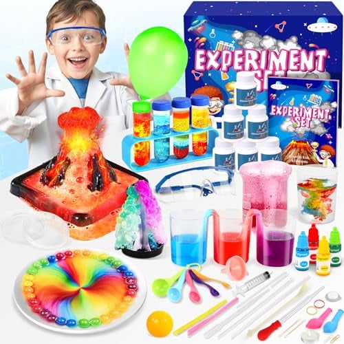 Gontence 70+ Esperimenti Scientifici per Bambini - Esperimenti di Chimica - Giochi Bambini 6 7 8 9 10 Anni - Regalo Bambina Bambino Premium Tecnologia Avanzata