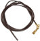 unbespielt Leather Cord Necklace for Pendant Dark Brown Men Women Lobster Clasp Gold Plated 1 m x 2 mm Shortenable