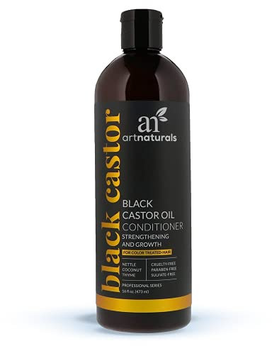 ArtNaturals Black Castor Oil Conditioner - (16 Fl Oz / 473ml) - Stärken, Grow and Restore - Jamaican Castor - Für coloriertes Haar