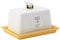 ENGLISH TABLEWARE CO DD0197A01 English Tableware Company Bee Happy Butter Dish, Ceramic