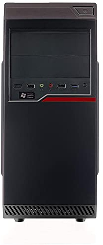 Riotoro CR100BE Mid Tower ATX Form Factor Gaming Case, Black, Steel Case, Two x USB 1.0 Ports, One x Headphone Port, One x Microphone Port, Ample Drive Bay Expansion, Fan Mounting, Two Year Warranty