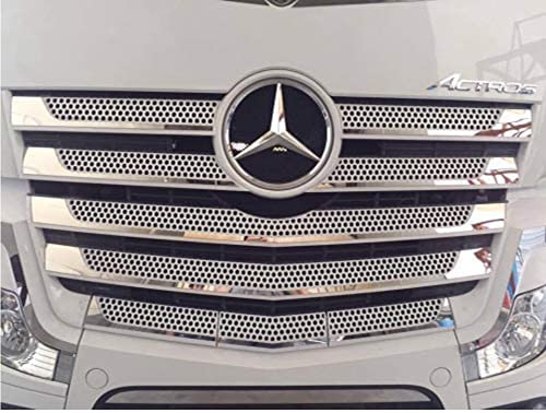 ACTROS MP4 Edelstahl-Chrom-Frontgrillblenden-Set, 11-teilig (breite Kabine)