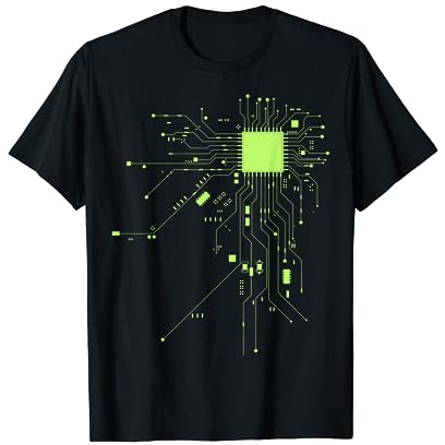 CPU Technik Nerd Computerchip Informatiker Programmierer T-Shirt