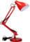 Virone DIAN Schreibtischlampe E27 Stahlbefestigung Kabellänge 110 cm (Glühbirne nicht enthalten) (Rot)