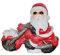 VERO HOME Deko Weihnachtsmann Santa Norbert - 25cm - Weihnachtsfigur Keramik MGO