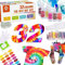 Genround Batik-Kit, 32 Farben zum Färben von Stoff und Kleidung, kreative Bastelspiele Tie Dye Kit, Aktivitäten für Kinder und Erwachsene