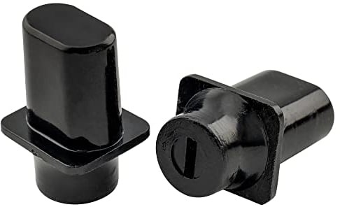 Musiclily Pro Metrische Top Hat 3 Weg Schalter Knopf für Import Squier Tele Style E-Gitarre, Schwarz (2er Set)