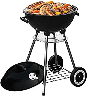 Fabay Barbecue a Carbone 47 cm Rotondo con Coperchio Kettle