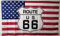 drapeau route 66 et USA nylon 150x90 flag king of road