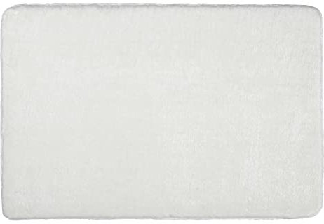 Kleine Wolke Badteppich Cecil, Farbe: Weiss, Material: 100% Polyester, Größe: 60x 90 cm, Weiß