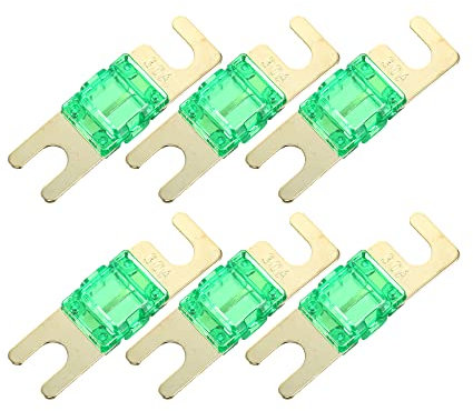A ABSOPRO 6pcs 30A AFS Mi-ni ANL Fusible pour Voiture Camion Moto Bateau Audio CDs