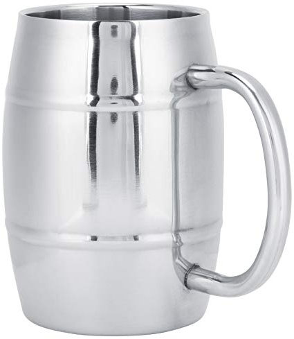 Stainless Steel Beer Mug, Barrel Mug Stainless Steel Coffee Mug, for Camping Travel Coffee Mugs Outdoor Camping Tea Coffee Cup