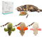 Pawdea Cat Toys 3Pcs Large Squeak Mice, Interactive Catnip Silvervine Chew Toys for Indoor Cats & Kittens, 8.9 Organic Mouse Toys with Bell, Dental Matatabi Cat Nip Toy for Exercise & Play