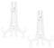 Funzhan 2pcs Clear Acrylic Easels Plastic Plate Stands Holders Fold Display Stand Picture Frame Photo Artwork Home Decoration - 7 Inch
