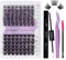 DIY Lash Extensions Set Cluster Lashes DIY Wimperverlängerung zu Hause Lash Bond and Seal DIY Wimpern Extensions Bond and Seal DIY Wimpern Cluster(ZW02+ZW03-D Curl)