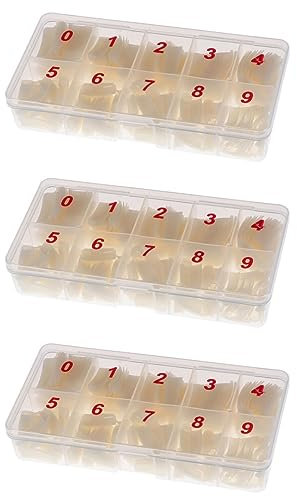 FOMIYES 1500pièces Faux Artificiels Conseils De Manucure Pour Salons Et Création De Nail Art à Domicile Prêts à Peindre Appliquer