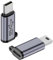 QIANRENON Lot de 2 mini adaptateurs USB mâle vers USB C femelle 480 Mbps 18 W vers connecteur de données USB C Jack en alliage d'aluminium / trou de suspension, pour appareils photo numériques,