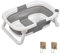 Wuudi Baignoire Chien Pliable Coussin Support pour Bain Douche Begnoire Animal Reducteur Siège Hamac Bassine Réducteur Antiderapant Bouchon Confort Pied Bathtub Gris