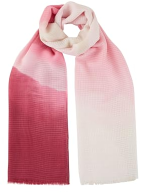 TOM TAILOR Damen Schal mit Farbverlauf , carmine pink, ONESIZE