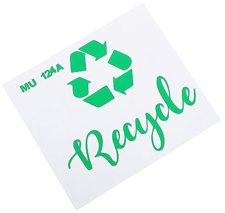 STOBOK Recycling Bin Stickers Waste Bins Kitchen Labels Mixed Recycling Sticker Removable Adhesive Labels