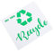 STOBOK Garbage Sorting Stickers Trash Can Recycling Sticker Waste Bin for Kitchen Waste Container Decals Easy to Apply and Remove for Home Recycling