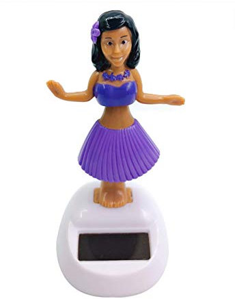 Figure solari oscillanti da 10 cm, danzatrice hawaiana, figura solare, danza hawaiana, ragazza, danza solare, giocattolo a forma di testa oscillante, giocattolo solare