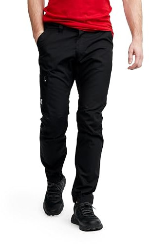 RevolutionRace Outdoor Basic Pants für Herren, Wanderhose für viele Outdoor-Aktivitäten, Black, XXL