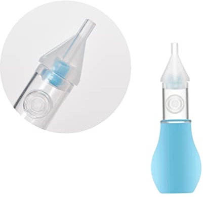 VICASKY Silicone Nose Mucus Remover Für Junge Mädchen Sicherer Nasensauger Für Kleinkinder Mit Einfachem Handhabung Abnehmbarer Hygienischer Nasenreiniger Blau Mit Aufbewahrungsbox
