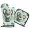 Ofenhandschuhe Koala-Tier Topfhandschuhe Anti-Rutsch Kochhandschuhe Premium Qualität Topflappen Set Für Barbecue Grillen Kochen