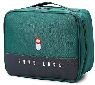 HUATEEN Erste Hilfe Tasche,Notfalltasche Medikament Tasche Klein Leere Erste-Hilfe-Tasche Tragbar Medikamententasche Reiseapotheke Medikament für Outdoor-Camping Reisen Arbeit