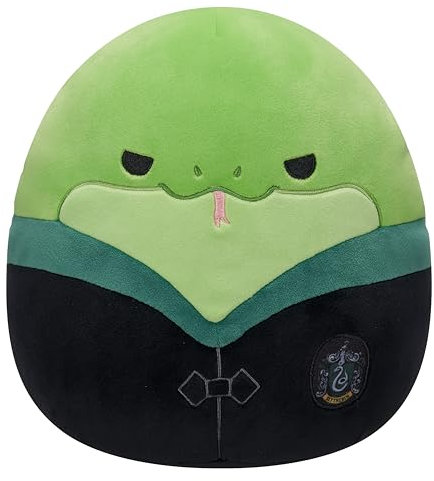 Squishmallows SQWB00323 - Harry Potter Slytherin Schlange in Hogwarts Robe 25 cm, offizielles Jazwares Plüsch, superweiches Kuscheltier
