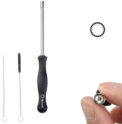 Tournevis De Réglage Carburateur, Avec Aiguille Et Brosse, Outils de carburateur, Compatible pour Husqvarna Et Autres Marques, Carrée À Poignée