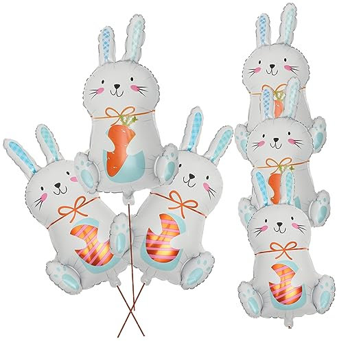 HOMOBABE 6stücke Teiliges Ostern Niedliche Mit Hasen-design Für Fröhliche Feiern Und Foto-hintergründe Ostern Kindergeburtstag Shower