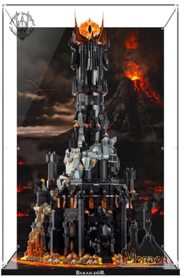 Acryl-Vitrine für Lego 10333 Der Herr der Ringe: Barad-dûr, Verdickter Acryl-Display-Kasten mit klarem Hintergrund, staubdichter Display-Kasten, kompatibel mit Lego 10333 (nur Kasten, Keine Modelle)