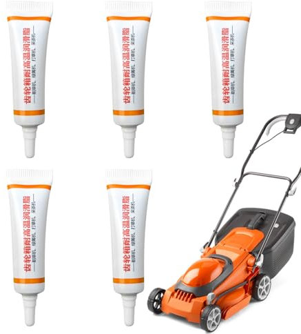 Grasa Lubricante para Desbrozadoras - 5 Unidades Grasa Multiusos Para Cortasetos - Aceite Lubricante con Boquilla Roscada Accesorios para Herramientas de Jardín Uso Diario en Hogar y Jardinería