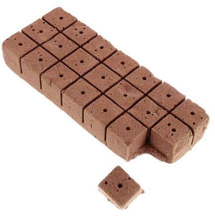Gatuida 20 Stück Nährstoffreicher Pflanzen Setzlingsblock Aus Biologisch Abbaubarem Substrat 3,4x3,3x3,8cm Für Blumen Und Gemüseanbau Im Garten Und Dem Balkon