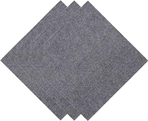 Teppichfliesen zum Abziehen und Aufkleben, 50,8 x 50,8 cm, selbstklebende Bodenmatte, wiederverwendbar, 10 Stück, für Zuhause oder Büro