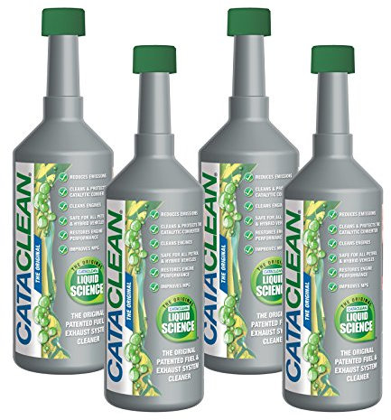 Cataclean Petrol | Complete Fuel & Exhaust Cleaner | Catalytic Converter, Valve & Injector Cleaner | Fuel Additive Formulated for Performance & Fuel Efficiency | Pre MOT Emissions Reducer | 4 x 500ml