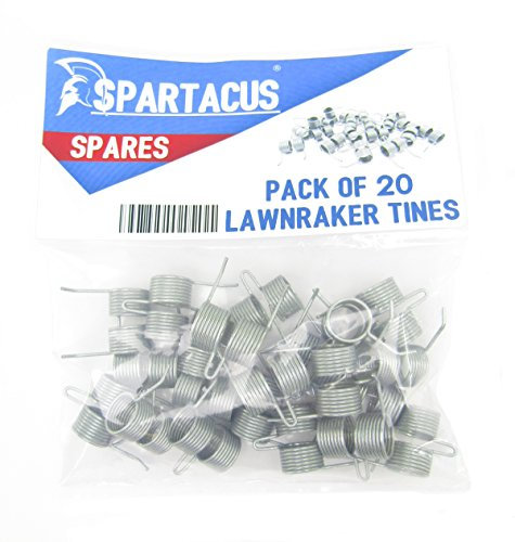 Spartacus 20 x Replacement Lawn Raker Scarifier Tines Tynes For Qualcast F016T47920