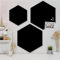 banjado Glas Magnettafel (55 x 48cm) - Magnetwand Glas - Magnetpinnwand als Memoboard - Pinnwand Magnettafel Küche, Büro, Kinderzimmer in der Tiefschwarz