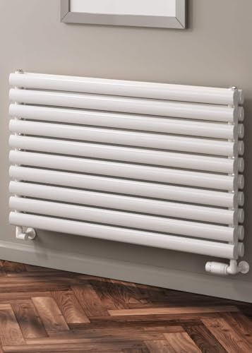 Reina Nevah Anthracite Horizontal Designer Radiators H590mm x W1000mm Double Panel Central Heating