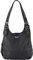 TOM TAILOR Juna Damen Shopper Umhängetasche Reißverschluss Klein Schwarz