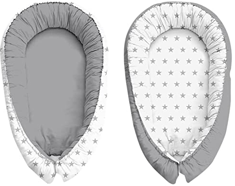 Multifunktionale Kuschelnest Babynest Kokon für Babys und Säuglinge, Nestchen, Reisebett, 100% Baumwolle, antiallergisch