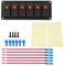 Panel Interruptores de 6 Gang con Led, Interruptor Basculante Impermeable 12-24V para Coche, Barcos(Naranja) Piezas para caravanas